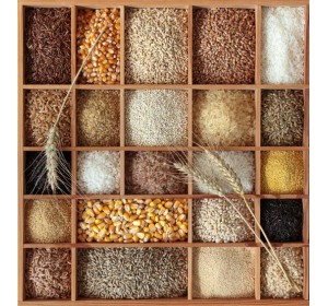 Cereals, legumes and spices